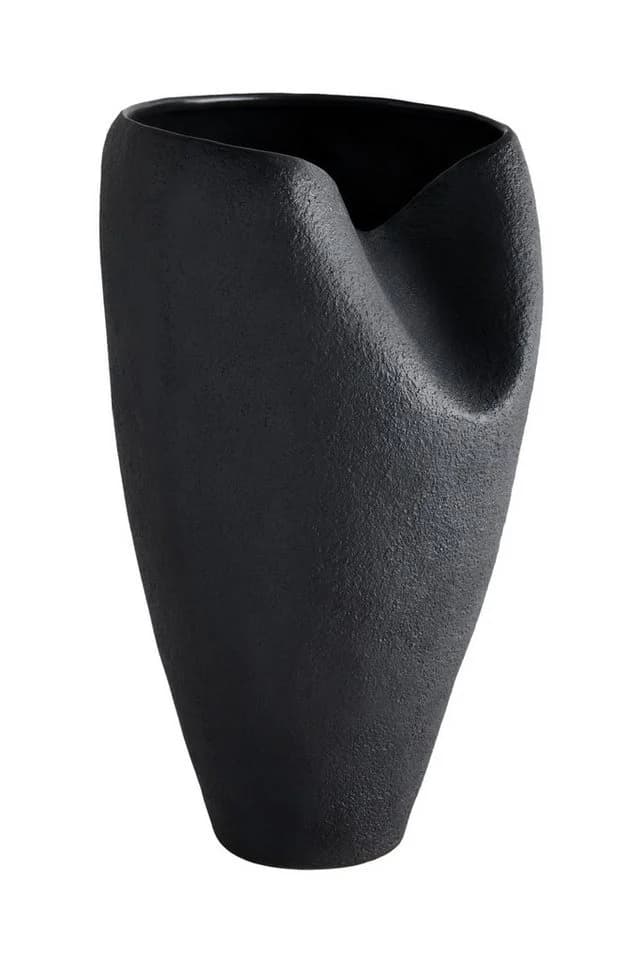 Next Dekovase N. Premium Keramikvase Schwarz Geschwungen - Bild 2