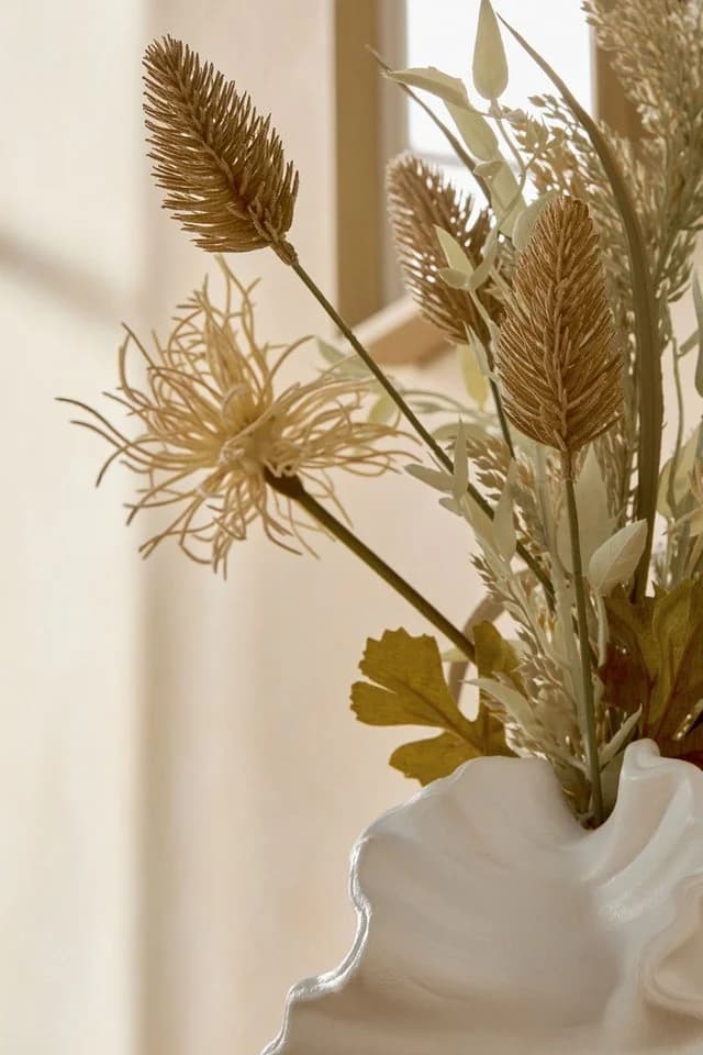 Next Kunstblume Künstliche Trockenblumen in Keramikvase Beige