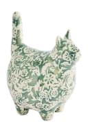 Next Dekoobjekt Geblümtes Keramik-Ornament Katze Bild 2