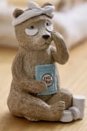 Next Dekoobjekt Bertie Bear Badezimmer-Deko Beige Kunstharz Bild 1