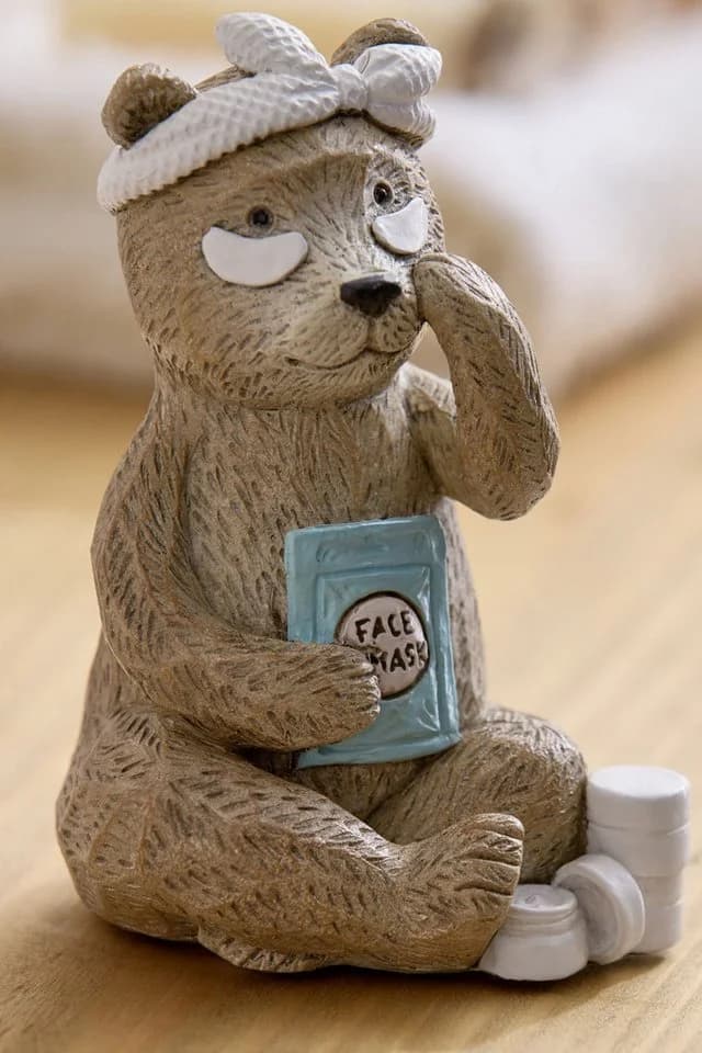 Next Dekoobjekt Bertie Bear Badezimmer-Deko Beige Kunstharz