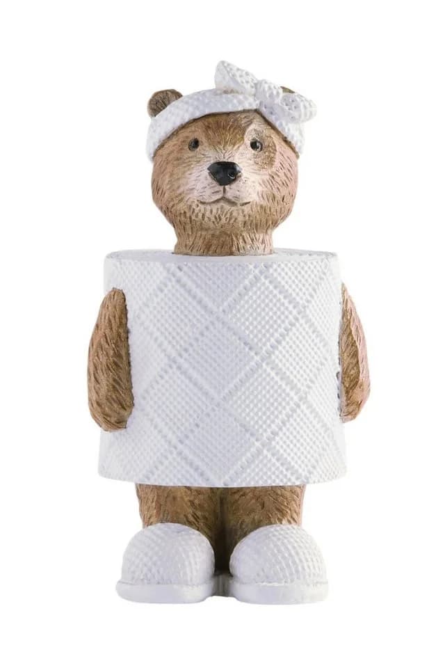 Next Dekoobjekt WC-Rollen-Deko Bertie Bear Beige Kunstharz - Bild 2