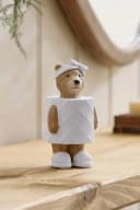 Next Dekoobjekt WC-Rollen-Deko Bertie Bear Beige Kunstharz Bild 3