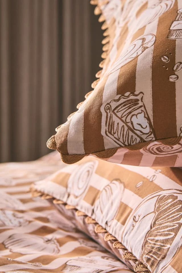 Next Bett-Set Herbst-Süßigkeiten und Kürbis Beige Baumwolle Polyester - Bild 4