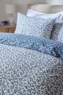 Next Wendbare Bettgarnitur Blumenmuster Baumwolle Blau Bild 1