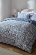 Next Wendbare Bettgarnitur Blumenmuster Baumwolle Blau Bild 2
