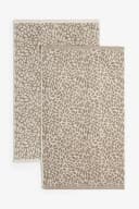 Next Handtuch 2er-Set Beige Gesprenkelt Baumwolle Bild 3