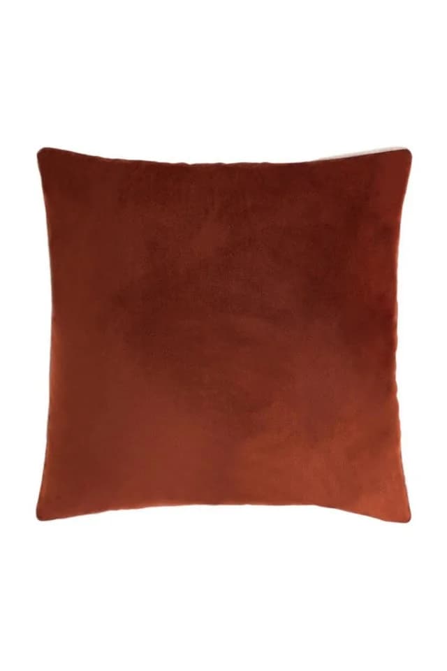 Next Dekokissen Mattsamt Kontrastbiesen Dark Terracotta - Bild 2