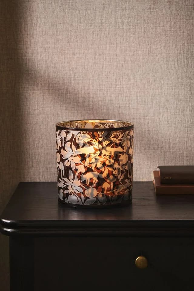 Next Windlicht Kerzenhalter Geätztes Glas Herbstdeko