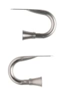 Next Raffhalter 2er-Set Trompetendesign Silber Metall Bild 2
