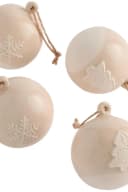 Next Dekokugel Keramik-Weihnachtskugeln 4er-Set Beige Bild 2