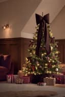 Next Christbaumspitze mit Samtschleife Braun Bild 4