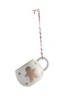 Next Dekokugel Christbaumanhänger Lebkuchen-Mini-Tasse Beige Keramik Bild 2