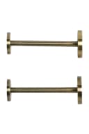 Next Raffhalter Set 2 Gardinenhaken mit Knauf Antique Brass Metall Bild 2