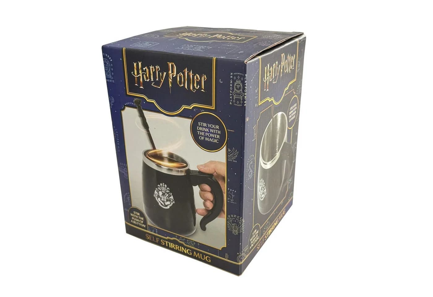 Harry Potter Selbstrührende Tasse Schwarz mit Zauberstab 350 ml - Bild 4