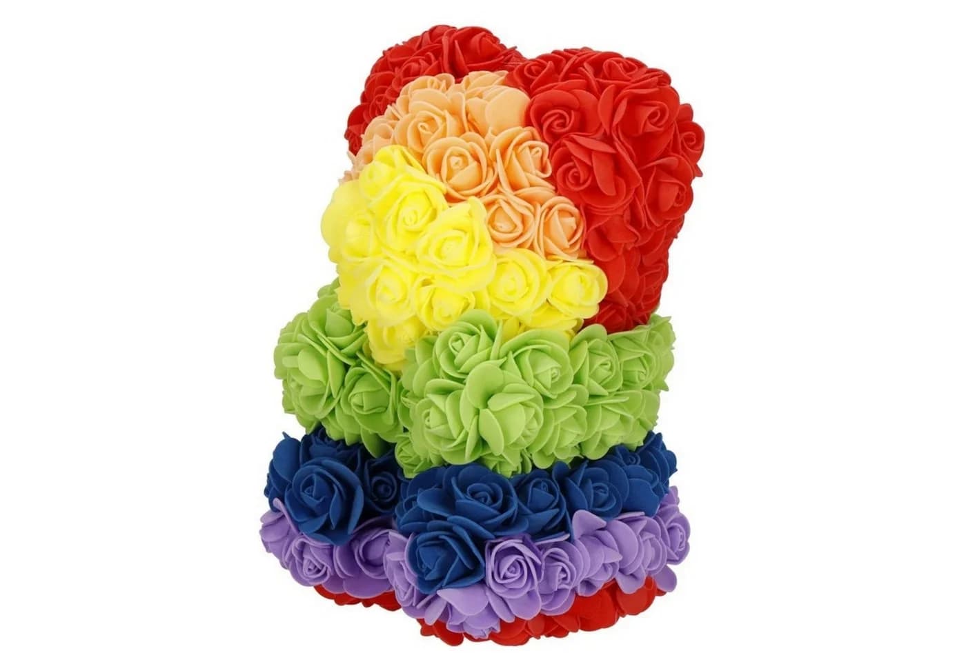 AMORE MIO LED Dekoobjekt Rosenbär 25 cm Regenbogenbeleuchtung - Bild 5