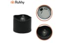 Ruhhy LED-Kerze LED Teelichter Set 12 Stück Schwarz Flammeneffekt Batterie Bild 4