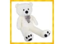 KRUZZEL Kuscheltier Teddybär 100 cm Plüschtier mit Schleife Bild 1