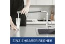 AICA Küchenarmatur mit ausziehbarer Brause & Einhandbedienung Bild 4