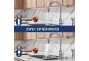 AICA Küchenarmatur Ausziehbar 360° Edelstahl Einhebelarmatur mit Brause Bild 4