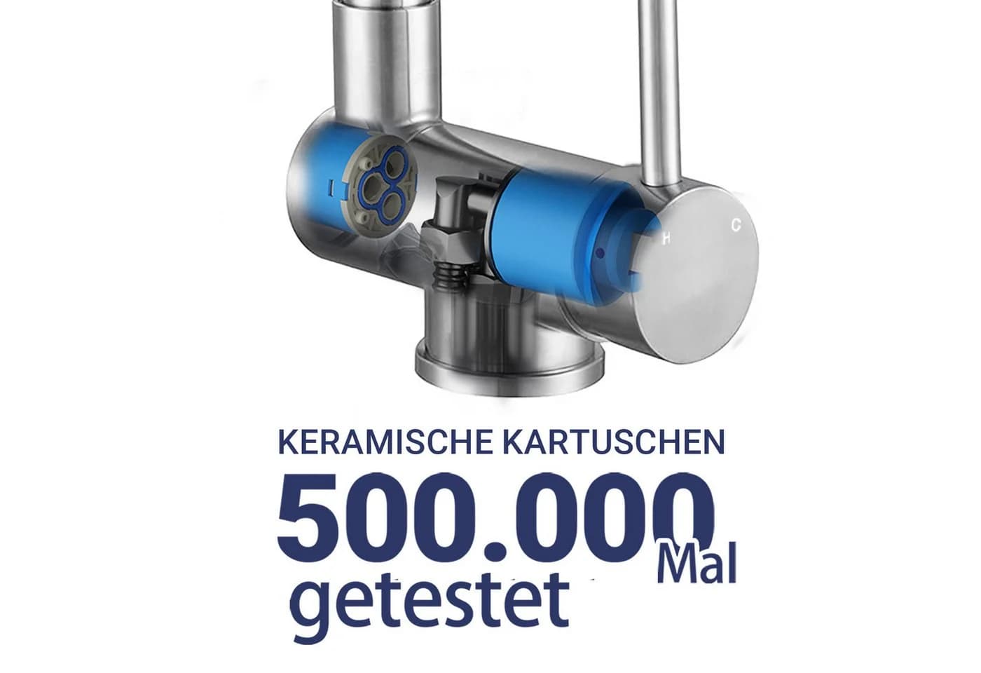 Küchenarmatur aus 304 Edelstahl in verschiedenen Farben - Bild 5