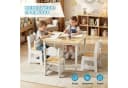 LEADZM Kindertisch mit 4 Stühlen Grau/Weiß Bild 4