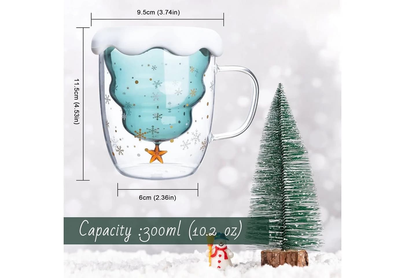 LIBWYS Thermotasse 2er Set Doppelwandig Transparent - Bild 3