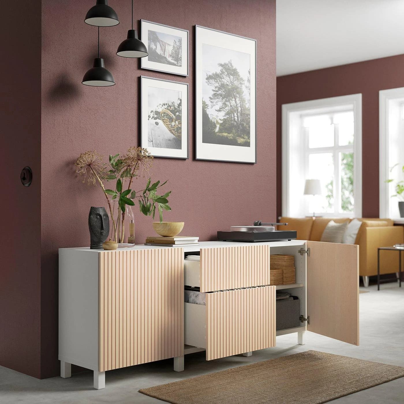 IKEA BESTÅ Aufbewahrung mit Schubladen Weiß