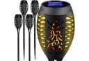 Gardlov LED Solarleuchte 4er Set Flammeneffekt Schwarz Bild 2