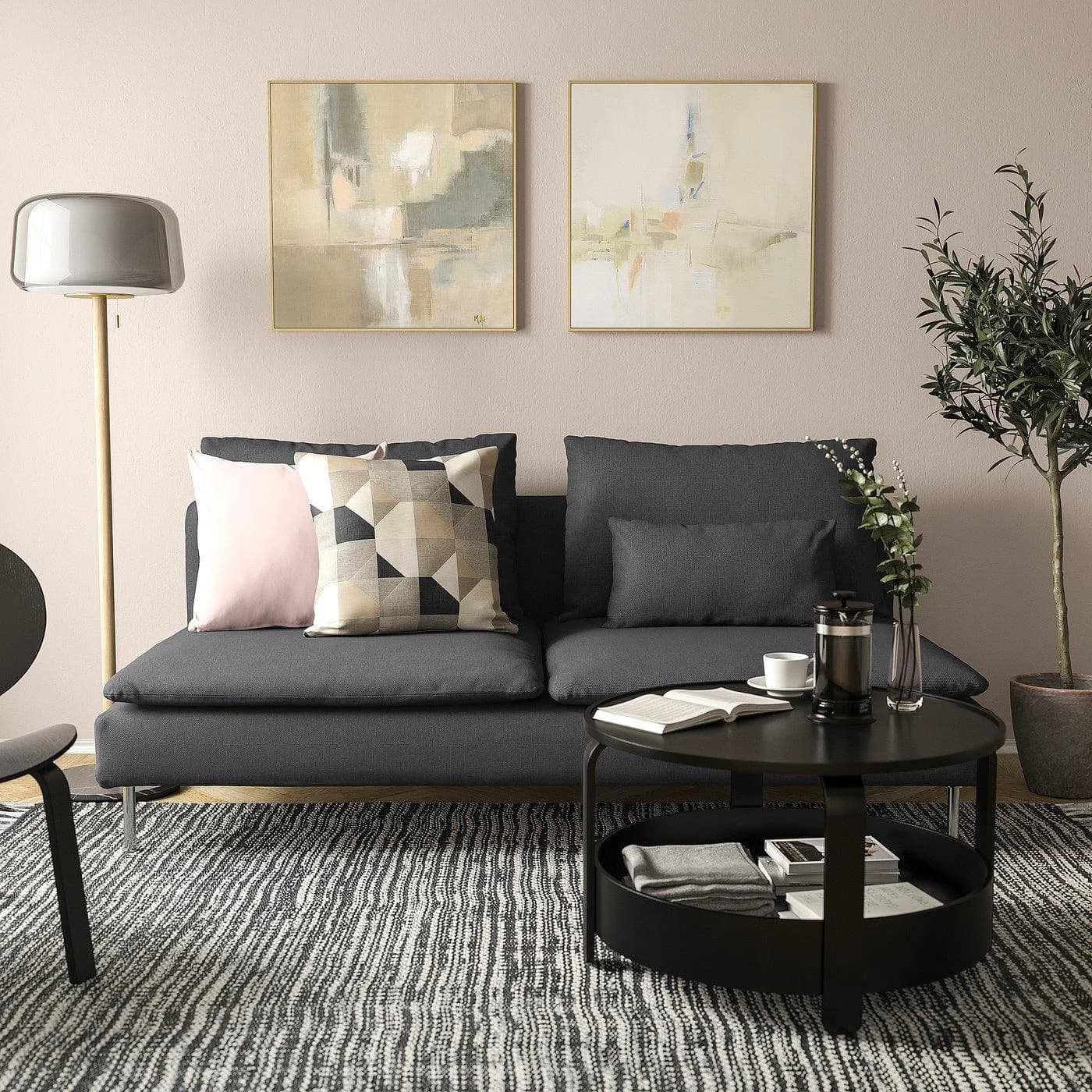 IKEA SÖDERHAMN Sitzelement 3 Dunkelgrau