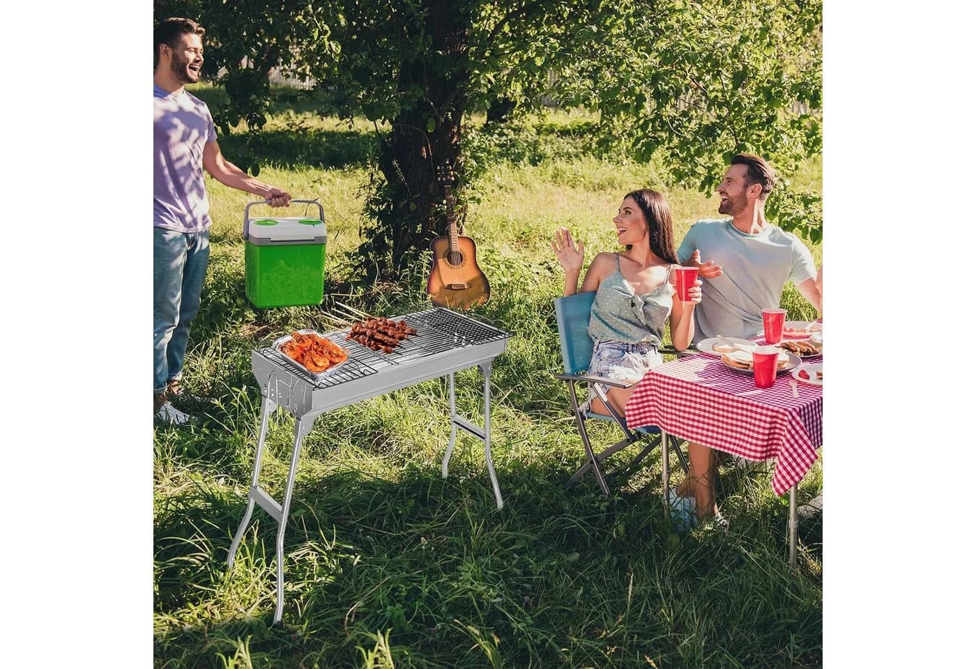 LALAHO Klappgrill Edelstahl mit Grillrost - Bild 4