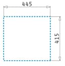 Pyramis Edelstahlspüle E33 Überbau Silber Quadratisch Bild 3