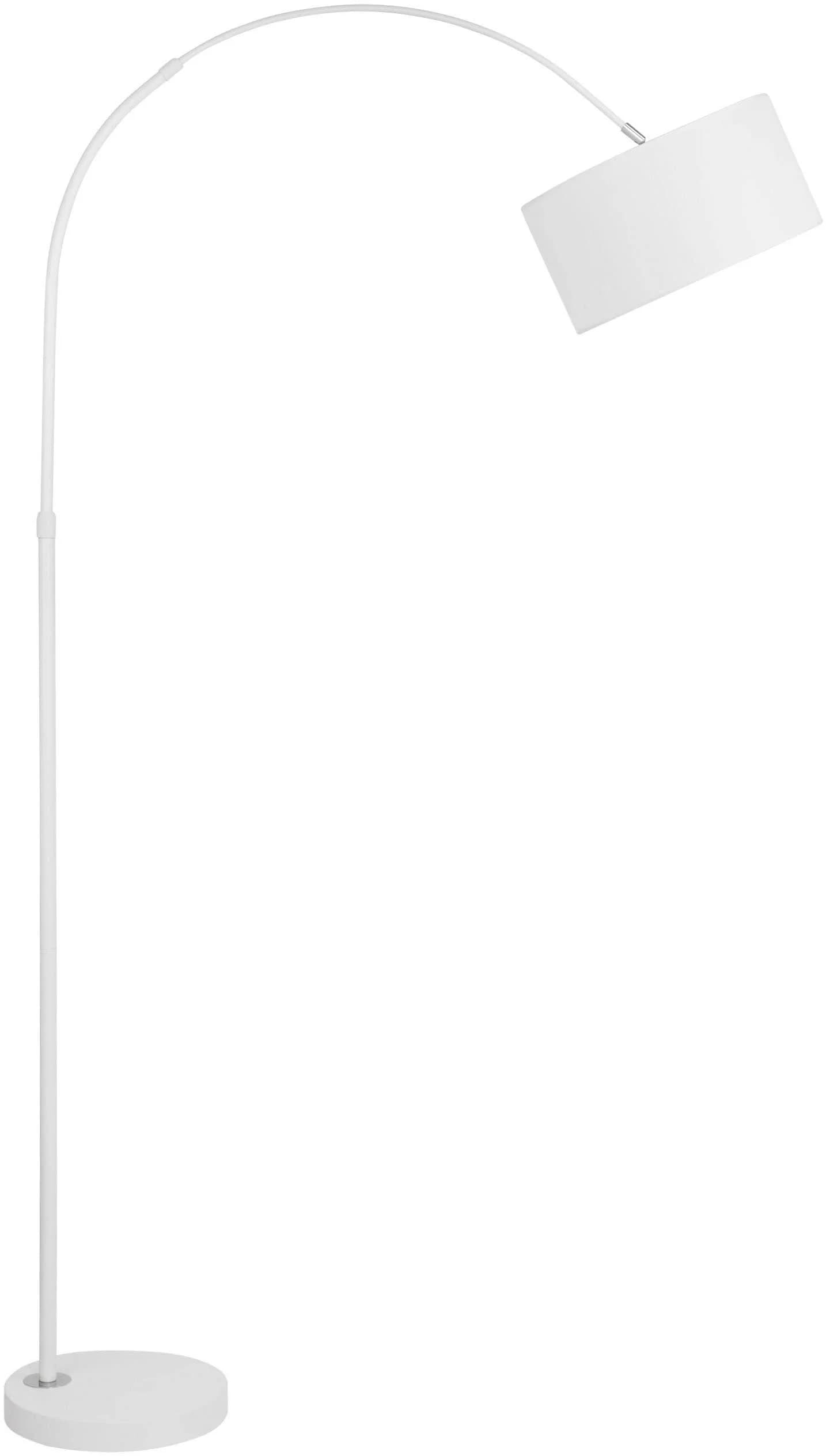 Moderne Bogenlampe aus Aluminium und Textil