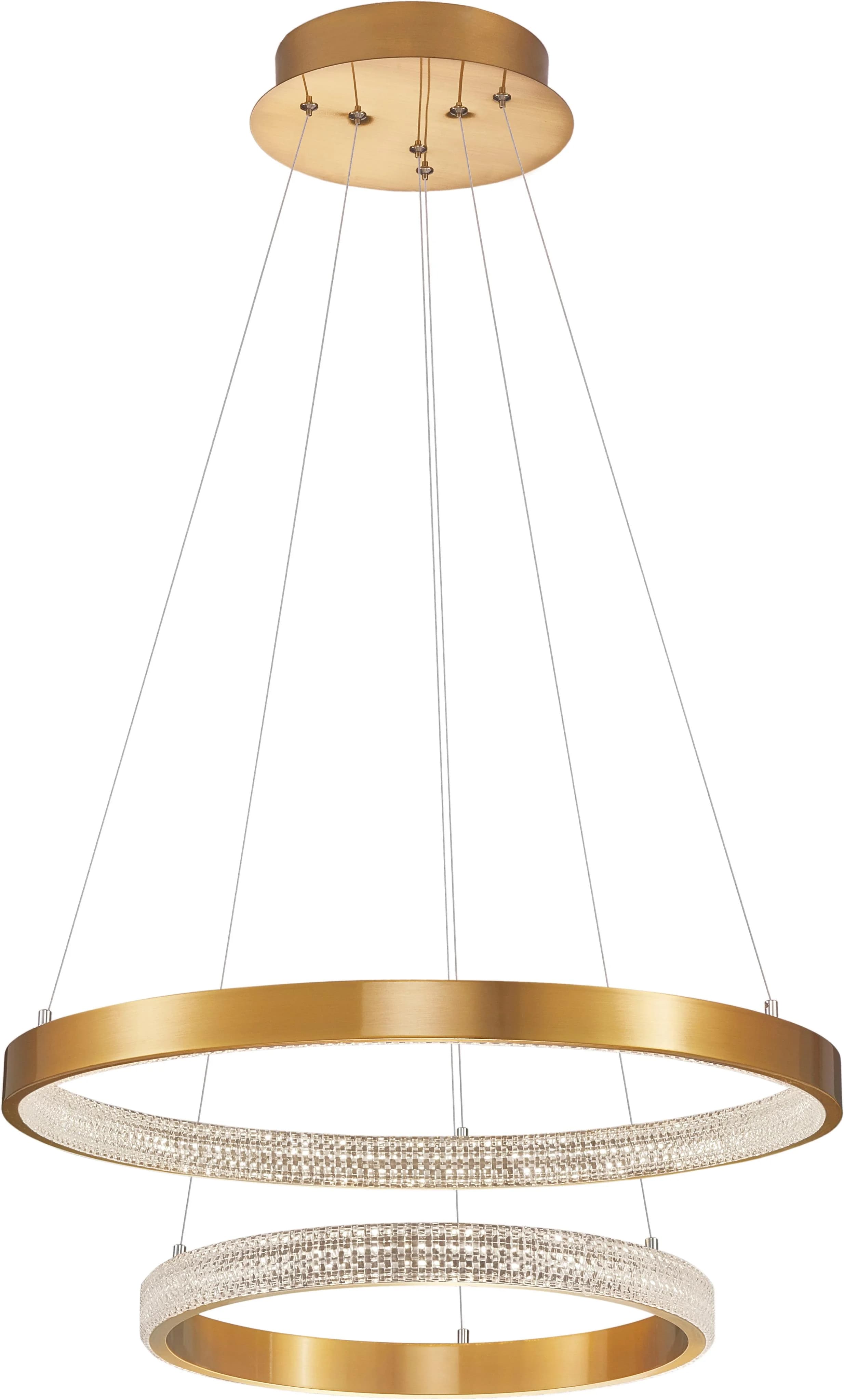 NOVA LUCE LED-Hängeleuchte Preston Gold 60cm 120cm