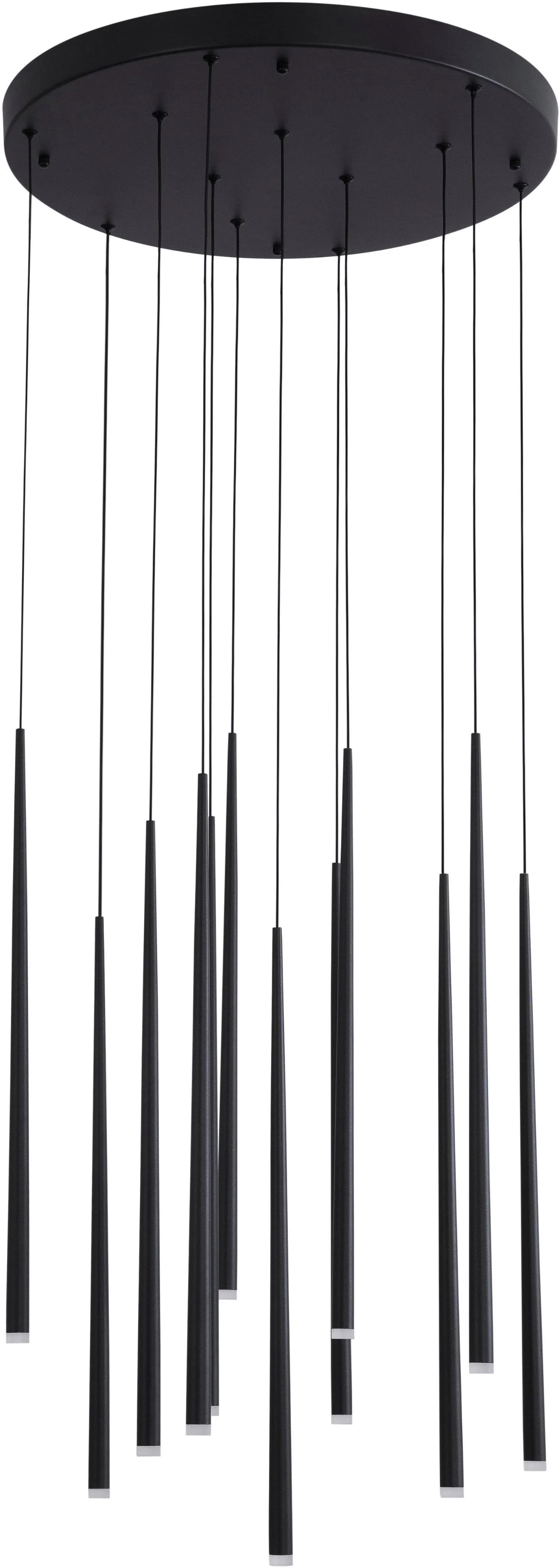 NOVA LUCE LED-Hängeleuchte GIONO Schwarz 12-flammig Modern
