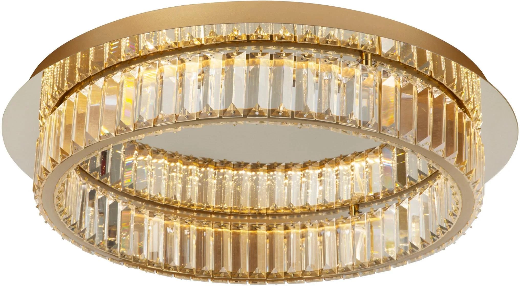 NOVA LUCE LED Deckenleuchte Aurelia Gold 60cm