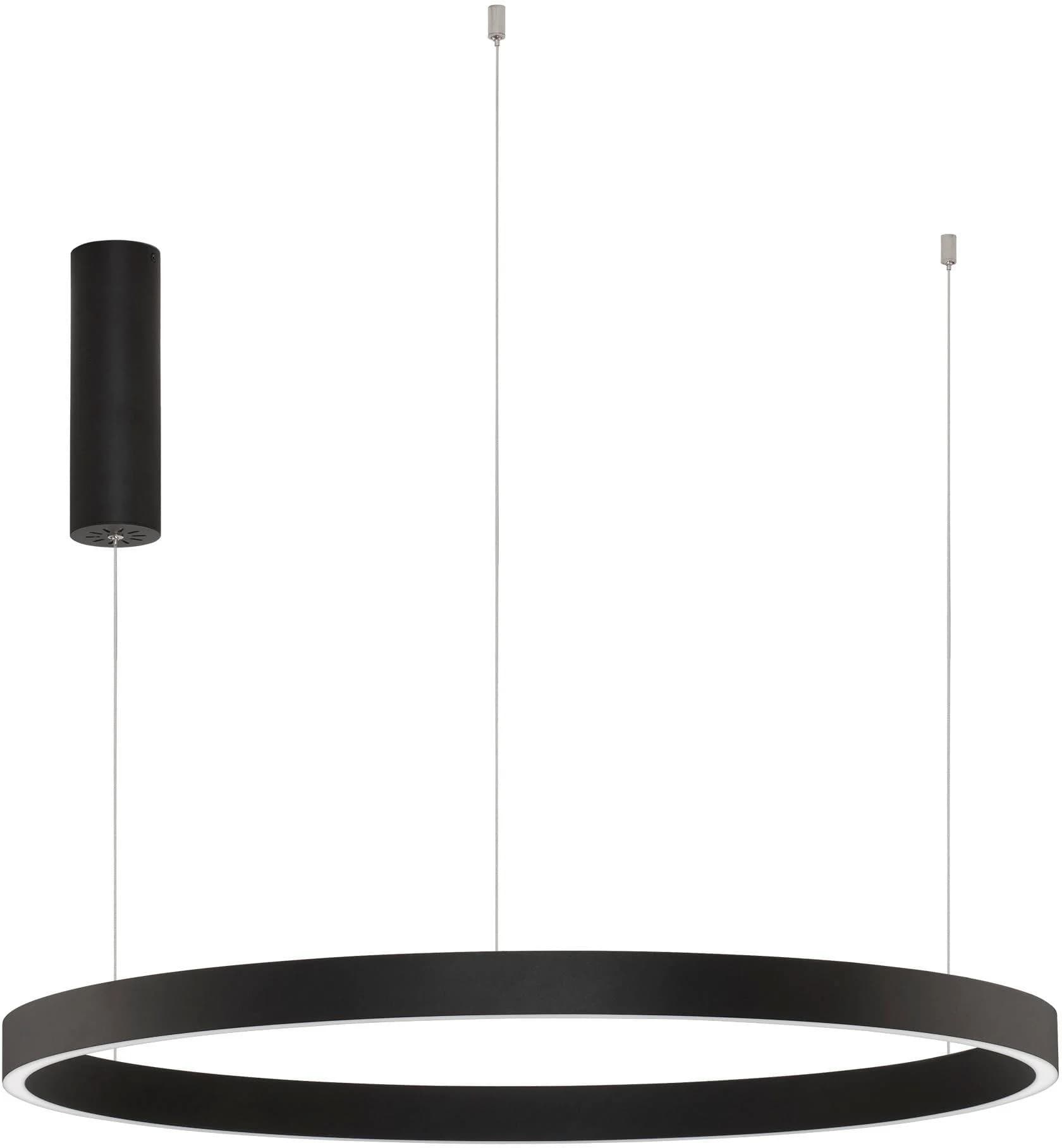 NOVA LUCE LED-Hängeleuchte Elowen Schwarz 80cm