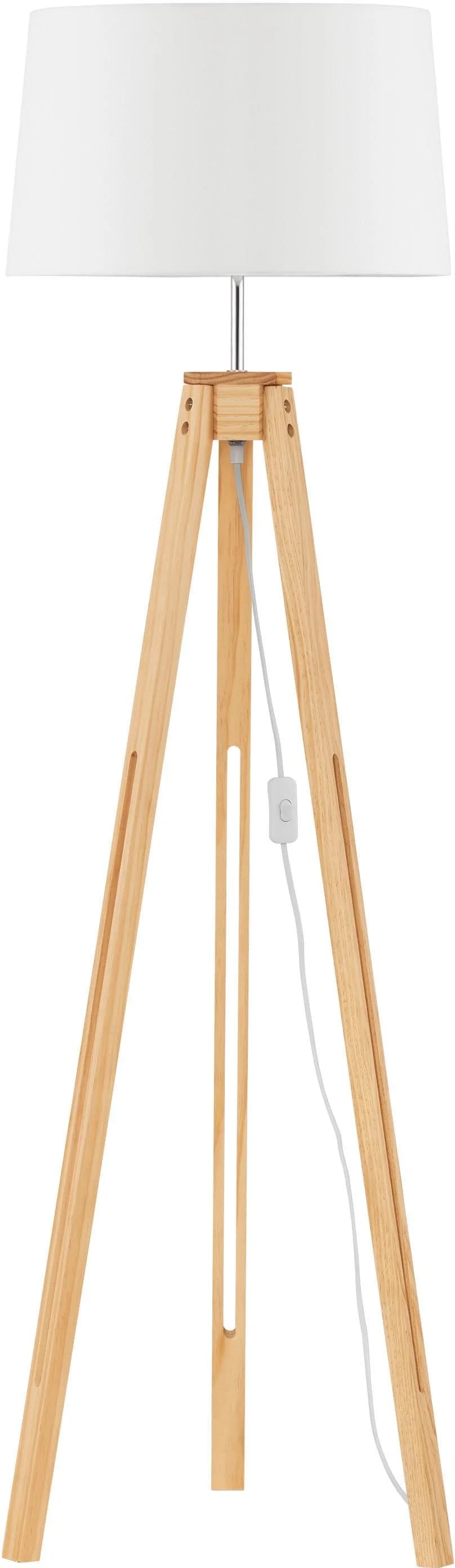 NOVA LUCE Stehlampe 'LE ROY' - Braun/Weiß - 145cm