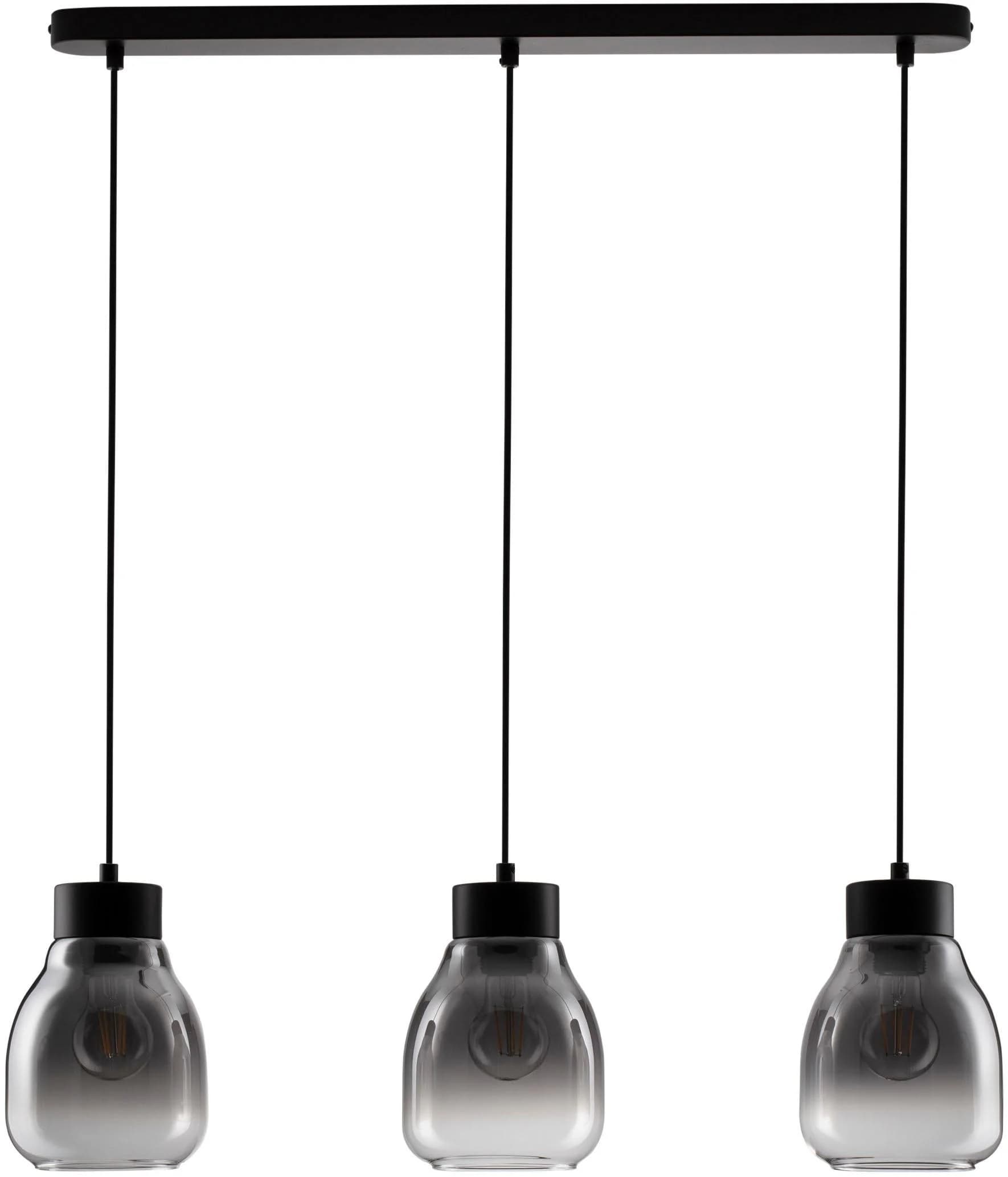 Moderne Pendelleuchte aus Aluminium und Glas
