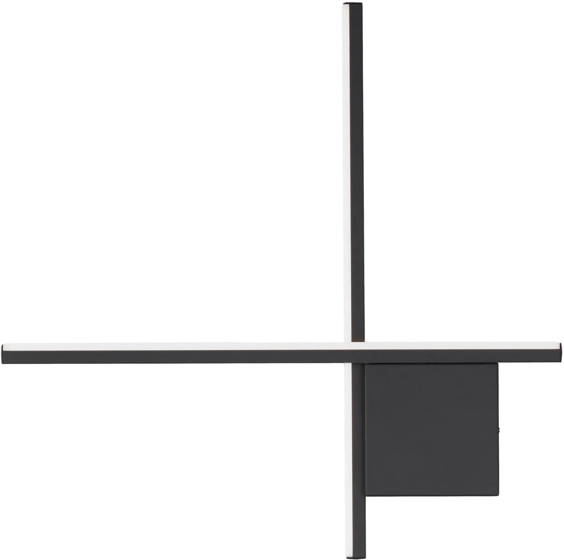 NOVA LUCE Wandleuchte CROSS Schwarz LED
