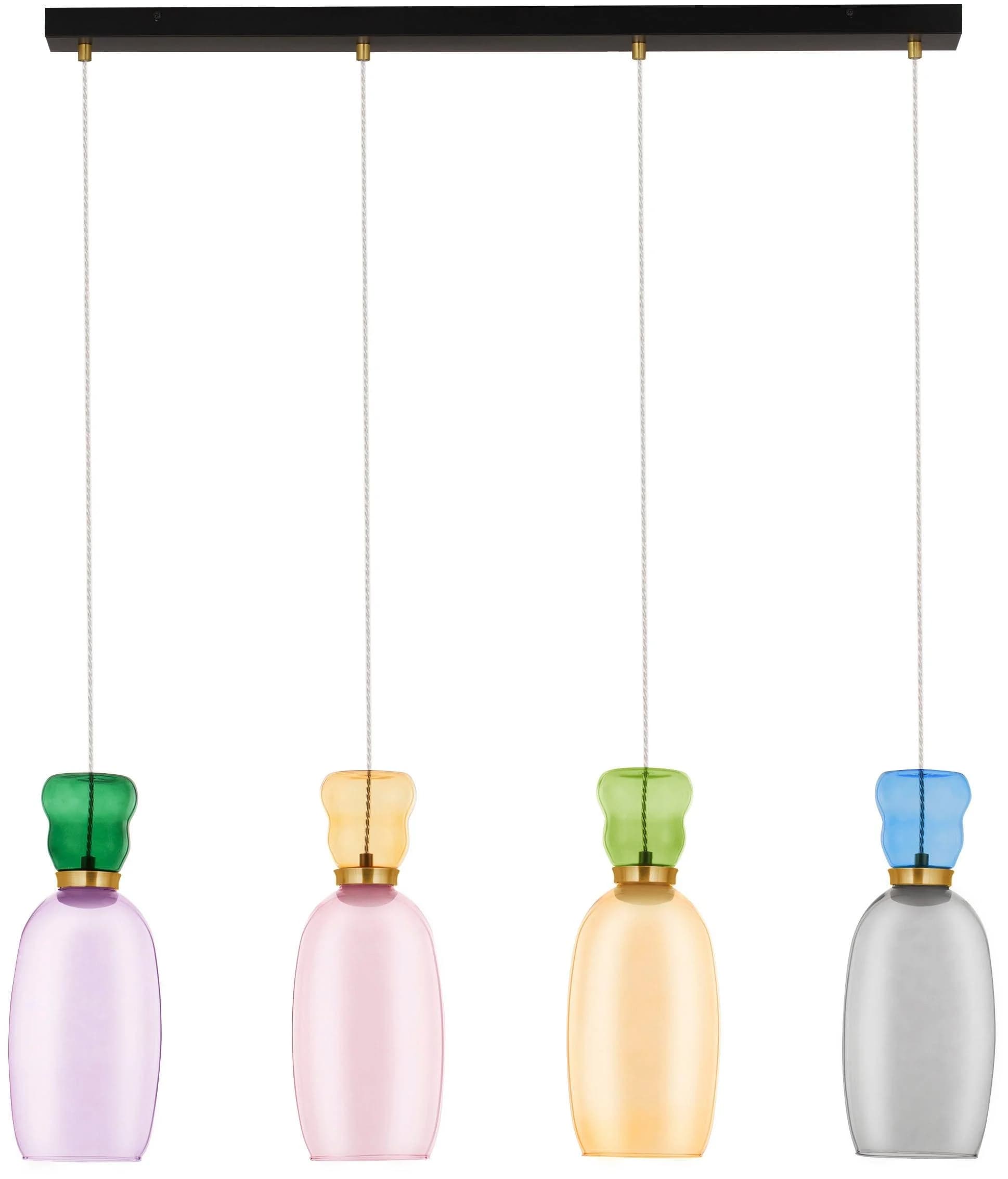NOVA LUCE Pendelleuchte PLUMA Bunt