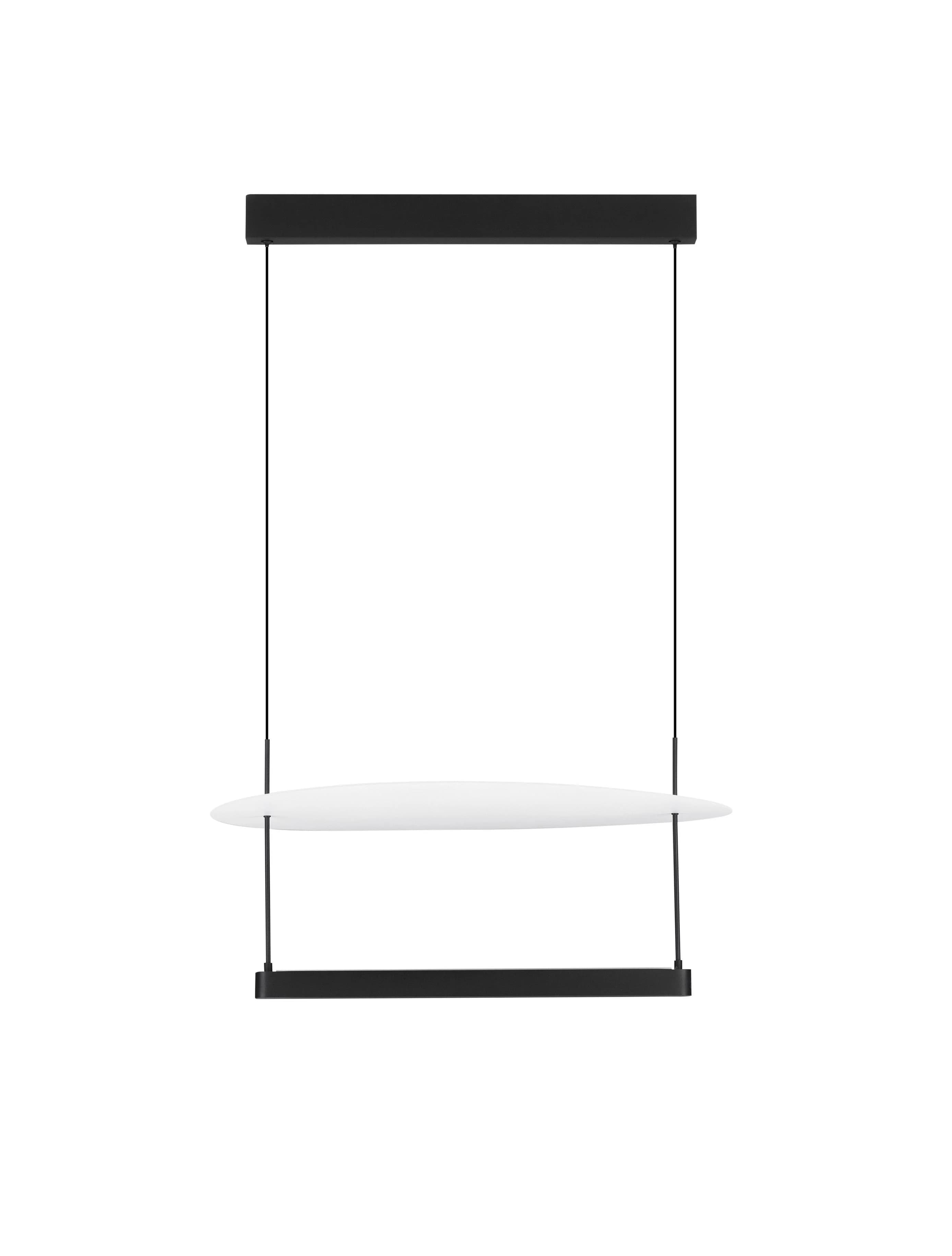 NOVA LUCE Pendelleuchte DIONA Schwarz/Weiß Aluminium Dimmbar