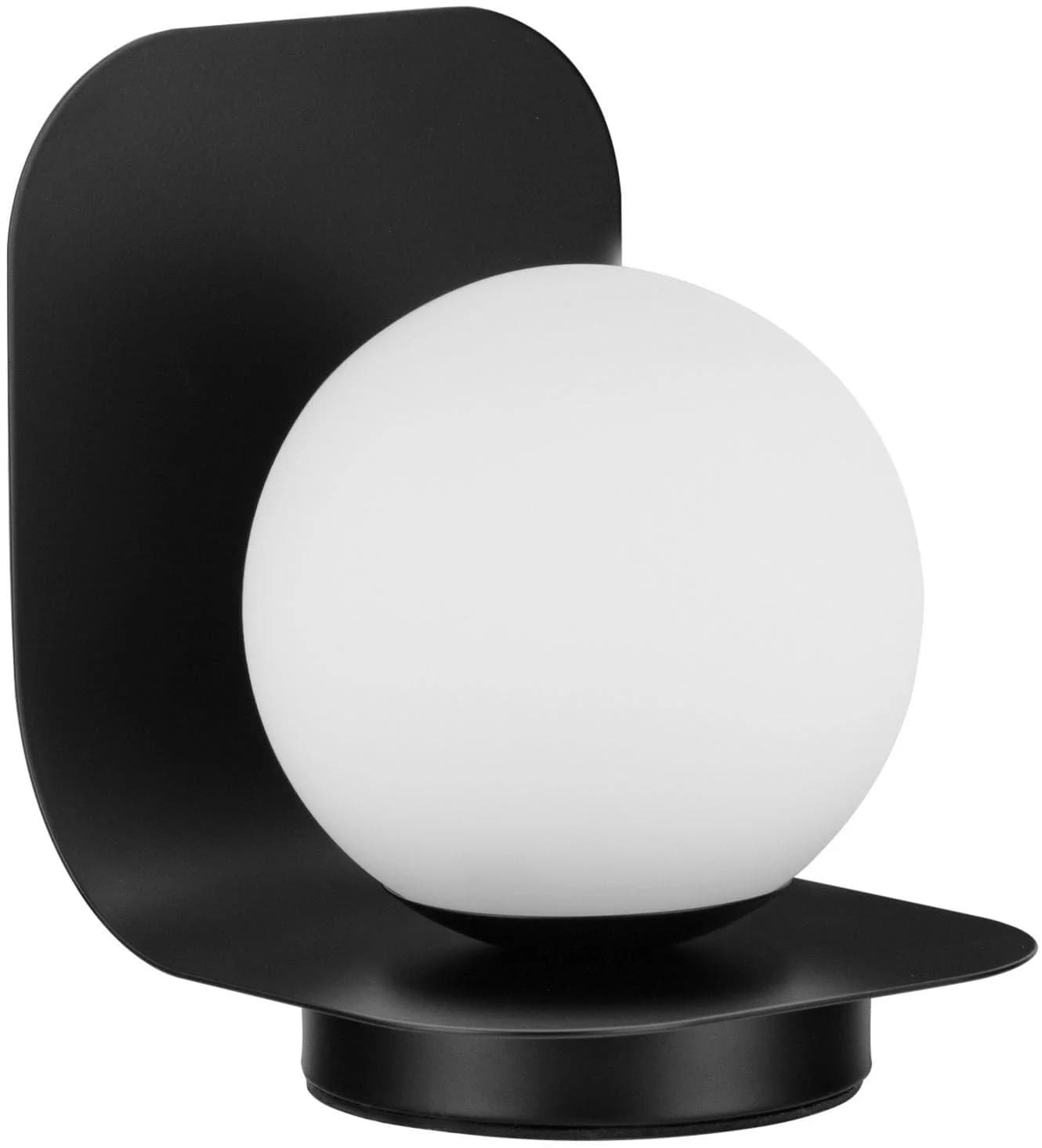 NOVA LUCE Tischleuchte KAMEN Schwarz Aluminium
