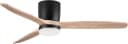 NOVA LUCE Deckenleuchte ALOA Schwarz Holz Ventilator 132 cm Bild 2