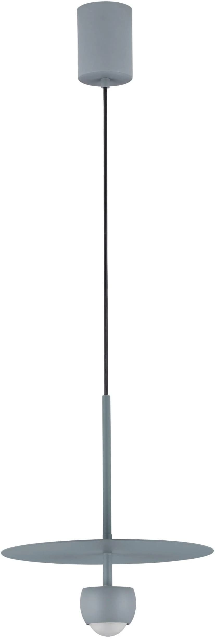 Moderne Pendelleuchte aus Aluminium in Grau