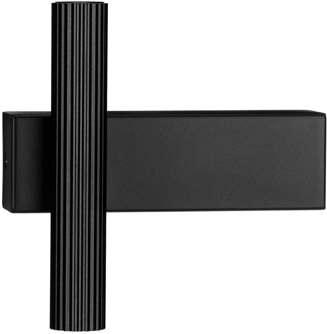 NOVA LUCE Wandleuchte OKEN Schwarz Aluminium LED