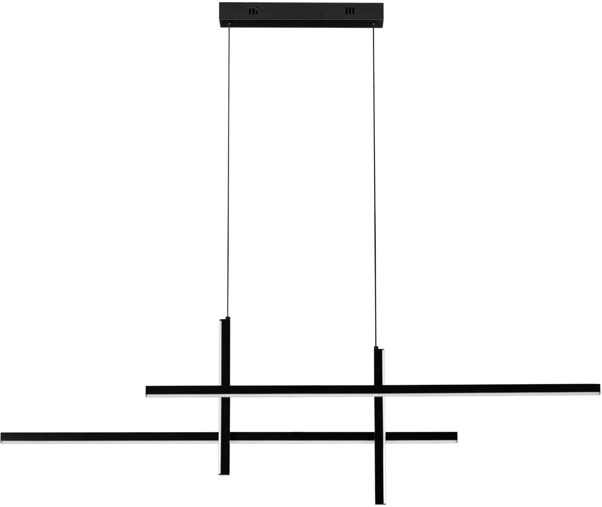 NOVA LUCE Pendelleuchte MARISOL Schwarz LED 4-flammig
