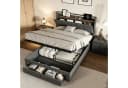 Simurq Polsterbett Doppelbett 140x200 mit Bettkasten und LED Bild 2