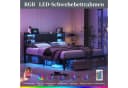 Simurq Metallbett mit LED Beleuchtung und USB Stauraum Bild 3