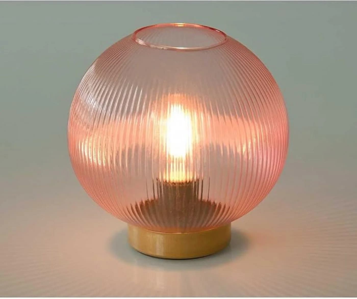 hab & gut LED Dekolampe Glaskugel Rosa Warmweiß Batteriebetrieben - Bild 3